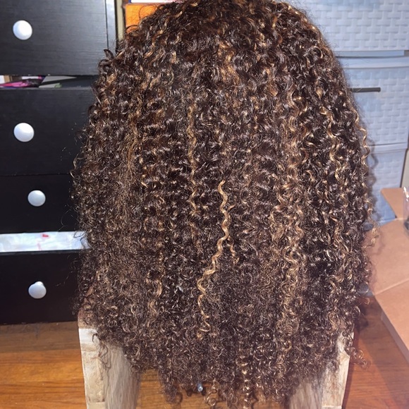 100% HH jerry curl highlighted headband wig - Picture 4 of 5